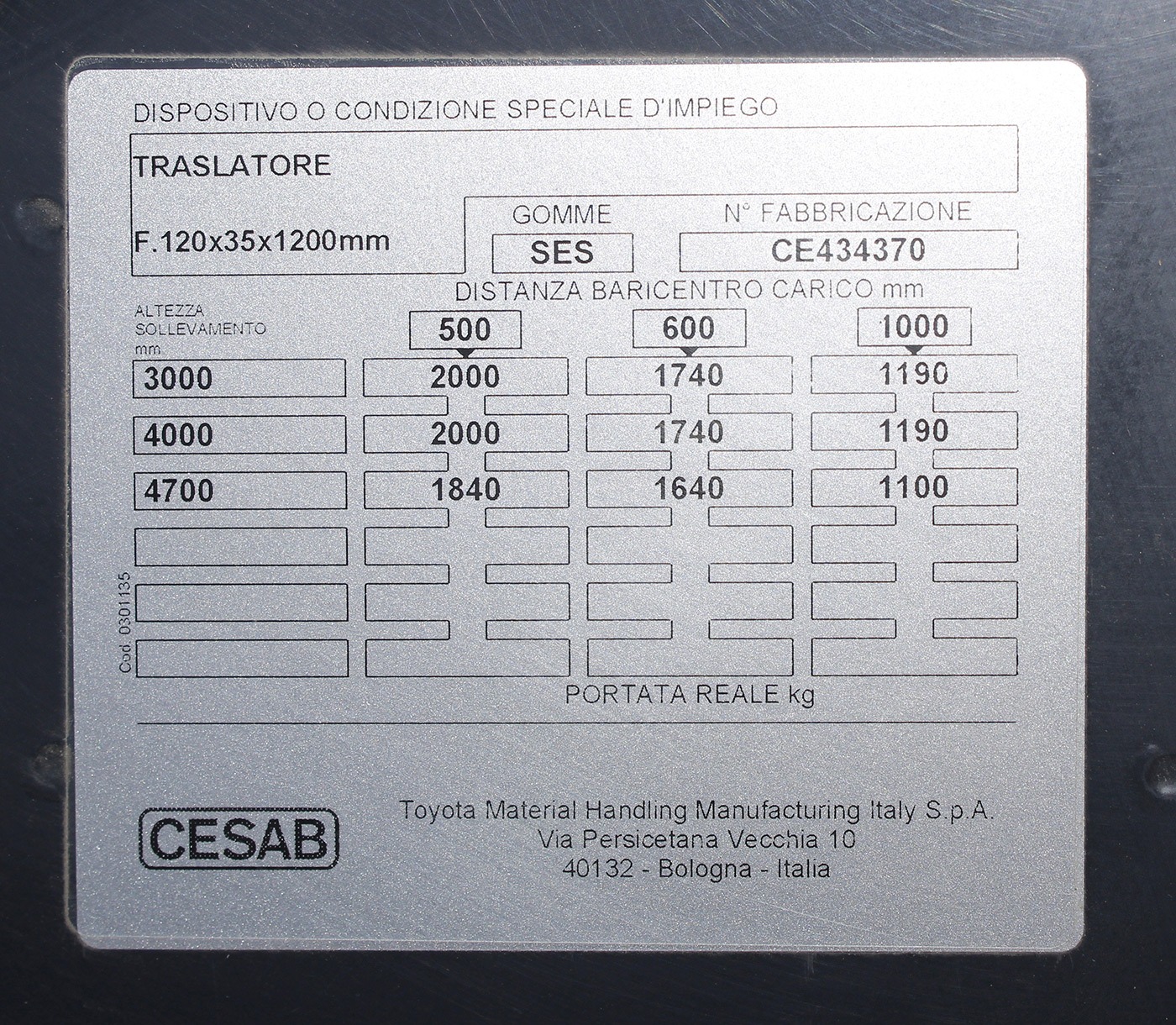 Carrello Elevatore CESAB - B 320 II - immagine 3