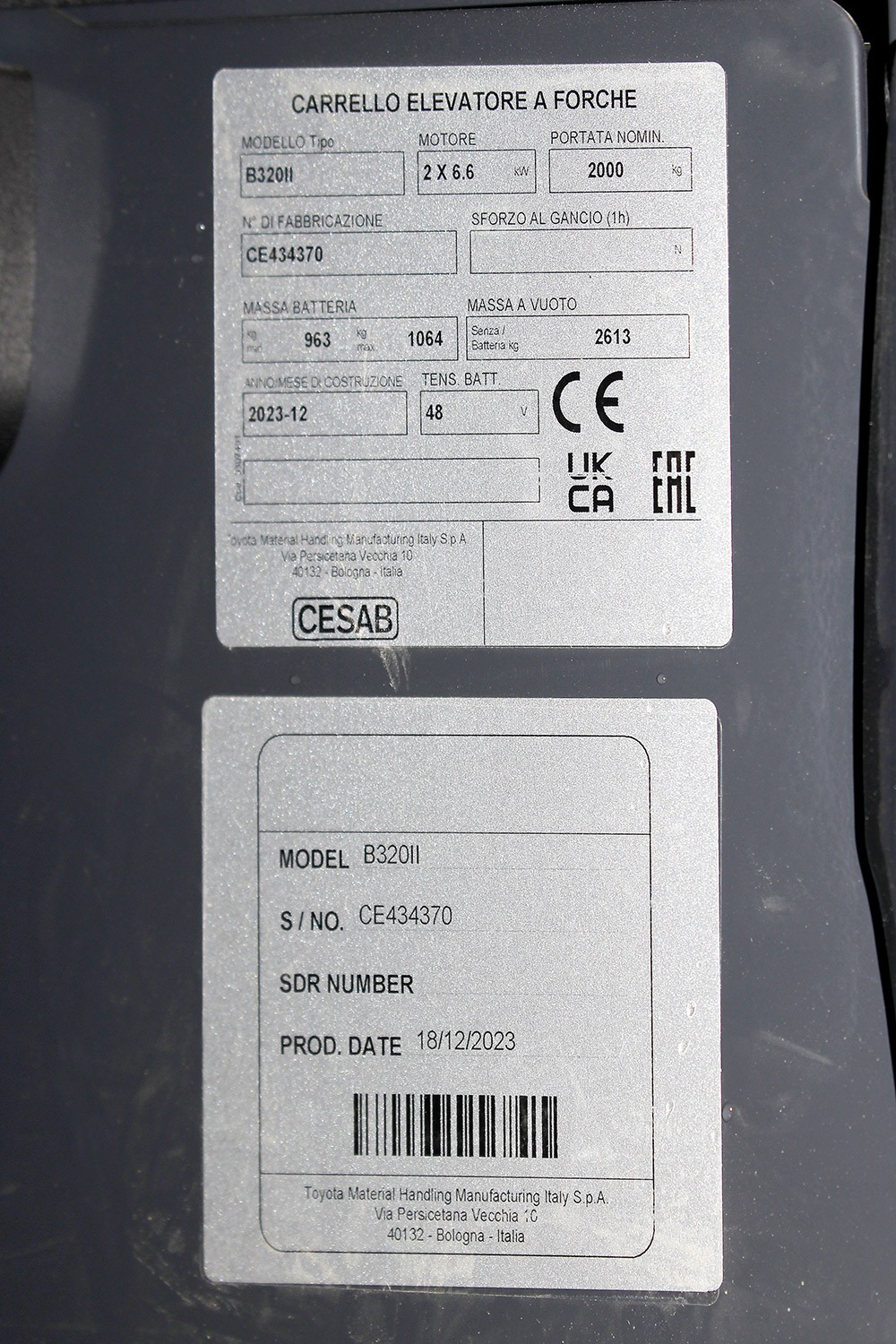 Carrello Elevatore CESAB - B 320 II - immagine 4